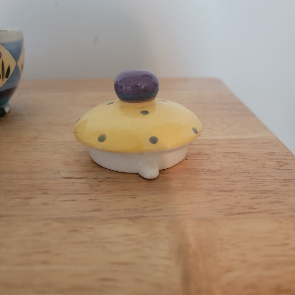 Stackable 3pc Ceramic Tea Set - Picture 8 of 13